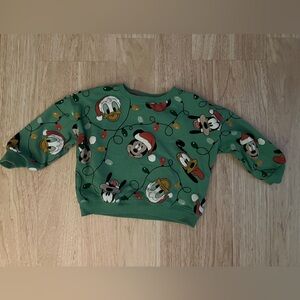 Disney Green and Red Sweatshirt